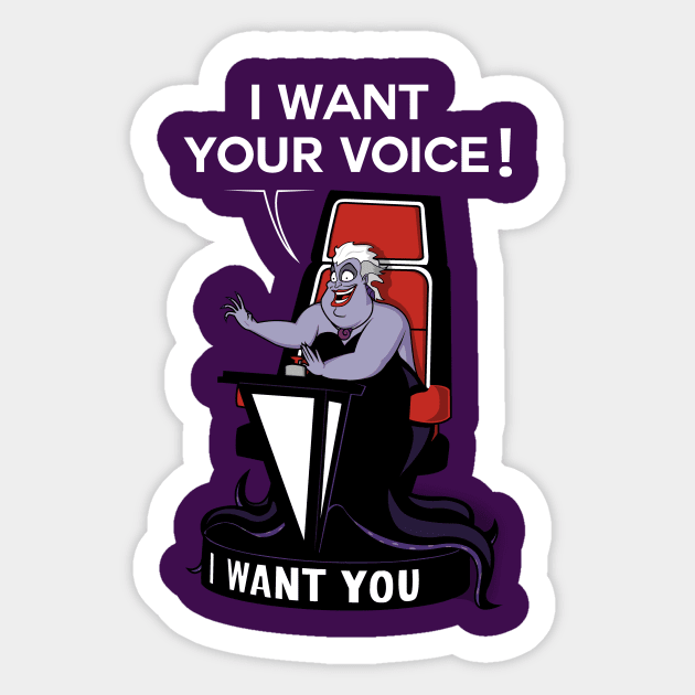 I want your VOICE! Sticker by Raffiti